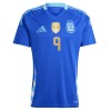 Maillot de Supporter Argentine J. Alvarez 9 Extérieur 2024 Pour Homme